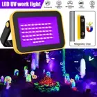 40W UV Light LED Blacklight Floodlight Party Stage Halloween USB Rechargeable US