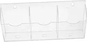 Elegant Acrylic Wall Phone Holder Remote Storage Media Controller Rack Office Home Organizer
