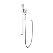 Chrome Multifunction Square Sliding Rail Shower