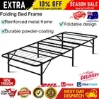 Artiss SINGLE Metal Folding Bed Frame Mattress Base Platform Portable Black NEW