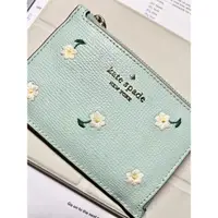 在飛比找蝦皮購物優惠-Kate spade KS卡夾零錢包 雛菊 Tiffany藍