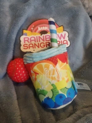 Bark Box M-L Rainbow Sangrrria 2021 Pride Collection Squeak Crinkle Dog Toy