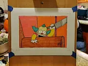 Original 9x12 Inch Marker Drawing Of Killer Krusty The Clown Doll