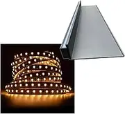 Floating Shelves，Display Shelves，Wall Shelves， Living Room Wall Decoration Aluminum Alloy Luminous Storage Rack, Display Case, Bookshelf(Grey,150x20cm)