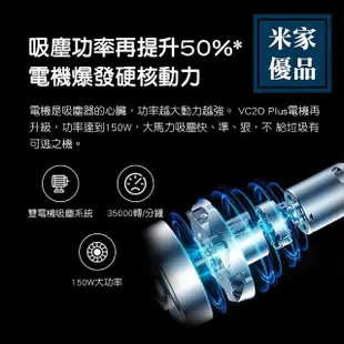 【小米】米家 德爾瑪 VC20 Plus 手持無線吸塵器