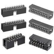 20pcs 2.54mm Pin Pitch Double Row Straight Box Header Connector PCB Board Socket