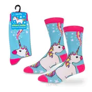Archie McPhee Women's Unicorn Crew Socks Outdoor Fashion/Casual Cotton Blend
