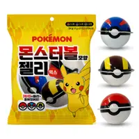 在飛比找蝦皮購物優惠-現貨韓國 Pokémon寶可夢皮卡丘精靈球流心軟糖 54g