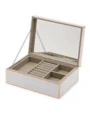 [One Six Eight London] Sara White / Rose Gold Large Jewellery Box