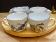 VTG Set of 4 - Royal Worcester Evesham Coffee/Tea Cups (No Saucers)