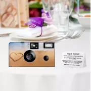 10 Pack Love in the Sand Single Use Disposable Cameras, Wedding Cameras (F50512)