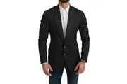 Dolce & Gabbana Elegant Gray Slim Fit Formal Blazer