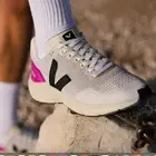 Veja Marlin V-Knit Size 38 Running Sneakers Chalk Black Ultraviolet Trainers