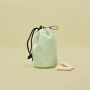 Cocopup London Drawstring Dog Treats Pouch Sage Heart
