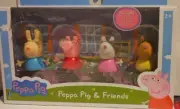 ⚡Peppa Pig Friends 4-Figure Pack Playset Peppa Pig Rebecca Rabbit Suzy Pedro NEW