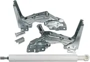 Original Liebherr 9590166 Door Damper + Door Hinge Top + Bottom Repair Kit Refrigerator Including IKB 2214-20A, IKP 1554-20A, IKP 2850-20D