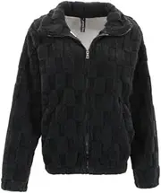 [FIL] Women's Teddy Fur Zip Up Jacket Fleece Soft Winter Sherpa Thick Fluffy Coat