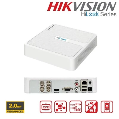 HIKVISION HILOOK 4 CH 2MP FULL HD DVR 1080P CCTV TVI AHD RECORDER REMOTE VIEW