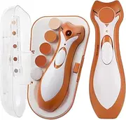 haakaa Baby Nail Trimmer Electric with Filling Pads, Clever Fox Nail Care Set for Comfortable Grip, Baby Nail Clippers for Newborn/Infants/Adults, Pressure-Activated System & Portable Case