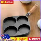 4 Hole Egg Pancake Steak Pan Non-Stick Cooking Egg Ham Pan Cookware Pancake Pan
