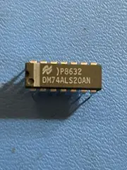 DM74ALS20AN IC GATE NAND DUAL 4-INPUT 14-PIN DIP (5 PER LOT)
