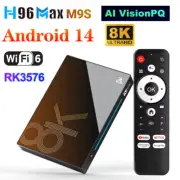 H96 MAX M9S AI VisionPQ TV Box RK3576 Android 14 Wifi6 BT5.4 1000M Media Player