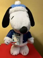 Peanuts Walking Snoop Animated Musical Snoopy 14in Plush New With Tags