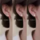 925純銀天然珍珠耳針小眾設計感淡水耳環2023歐美養耳洞耳飾