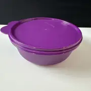 Tupperware Modular Round Container 2.5 cup / 600ml Eggplant Purple