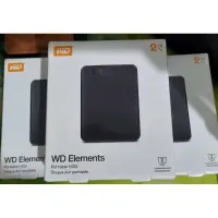 在飛比找蝦皮購物優惠-WD Elements 2TB 2.5吋 行動硬碟 全新未拆