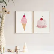 [Namly Design] Poster - Ice Cream and Cake / Set of 2