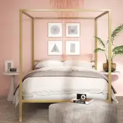 Zinus Canopy Bed Frame Metal Platform - Gold