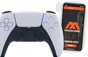 MODDEDZONE Custom Rapid Fire, Anti Recoil, Macros MODDED Wireless Controller for PS5 & PC - Unique Smart Mods for ps5 controller controlled by the APP. Best for FPS Games. (White)