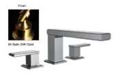 Luxury Brand Santec 2450MC Barosa Tub Filler In Satin 24K Gold, New!