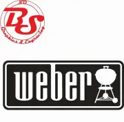 Weber BBQ Grill Kettle Combo Vinyl 2 Pc Decal Set for COOLER Window Sticker noBS