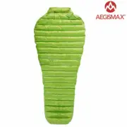 AEGISMAX Mummy Sleeping Bag 95% White Goose Down Ultralight Mini Series Green