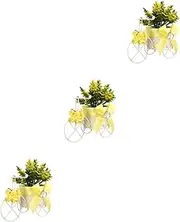 BESPORTBLE Tricycle Bike Flower Basket Plastic Ornament for Wedding Party Home Bedroom Random