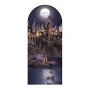 Hogwarts at Night Cardboard Backdrop Official Harry Potter Wizard Party Standee