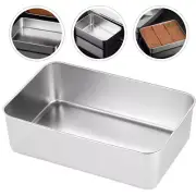 2 Pcs bread loaf pan metal baking pan cheesecake pan Bread Tray Baking Mold Pan