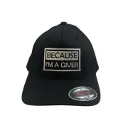 THIGHBRUSH® "BECAUSE I'M A GIVER" - FlexFit Hat - Black