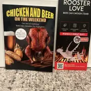 Beer Can Chicken Stand With Cook Book
