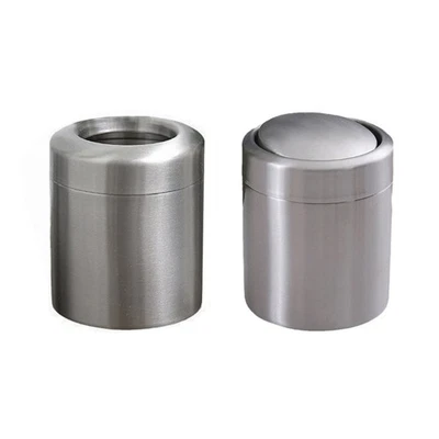 Small Countertop Waste Bin With/Without Swing Lid Small Countertop Trash Can