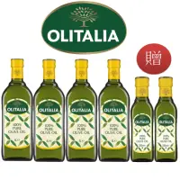 在飛比找momo購物網優惠-【Olitalia 奧利塔】純橄欖油1000mlx4瓶(+純