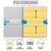 2025 Phlizon P2000 LED Grow Light Sunlike Full Spectrum for 70x50cm Grow Tent IR