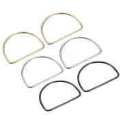 5.4" 6Pcs Semicircle Handbag Handle Frame Replacement for Purse Making, 3 Colors