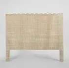 BELLE RATTAN Queen Size BEDHEAD NATURAL By Florabelle Living DUE 17 APR 25