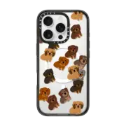 iPhone 16 Pro Impact Case MagSafe Compatible Dachshund Jumble