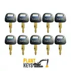Hitachi H800 (Set of 10) Excavator Keys Grader Dozer Roller Skidsteer Dumper