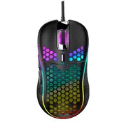 D011 Lightweight RGB Gaming Mouse 7200DPI Honeycomb Shell Ergonomic Mice with Ultra Weave Cable For Computer Gamer PC Desktop