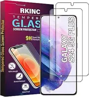 RKINC Screen Protector [2-Pack] for Samsung Galaxy S24 Plus / S24+, Tempered Glass Film Screen Protector, 0.33mm Fingerprint compatible [LifetimeWarranty][Anti-Scratch][Anti-Shatter][Bubble-Free]